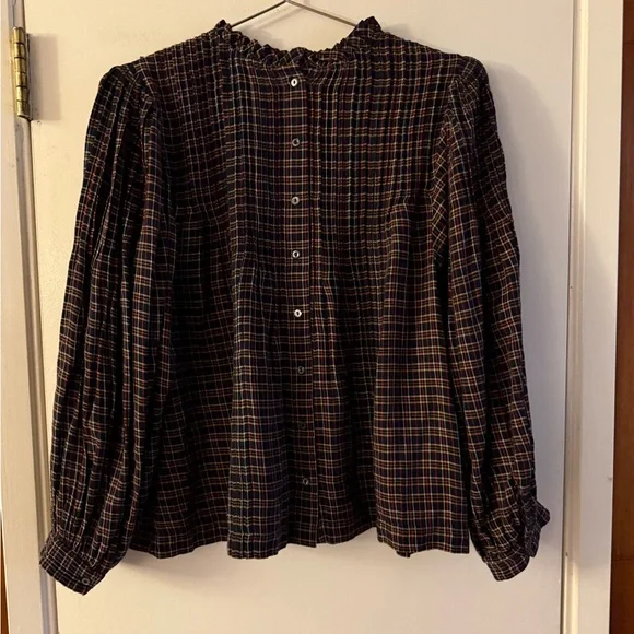 Doen Amadea Top in Midnight St Germain Plaid - Picture 5 of 5